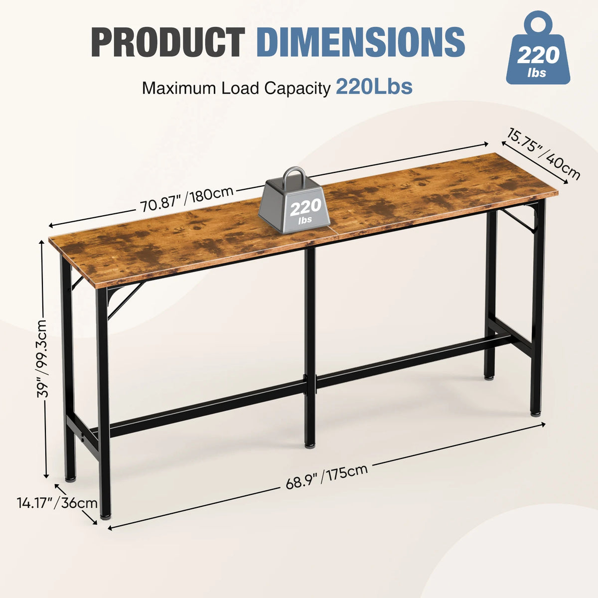 Counter-Height Bar Table