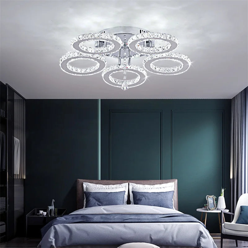 Crystal Ring LED Pendant Light