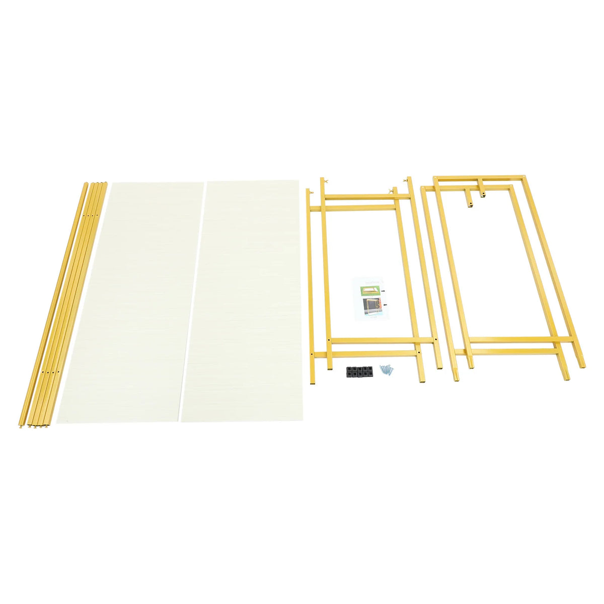 Gold Garment Rack with Shelves