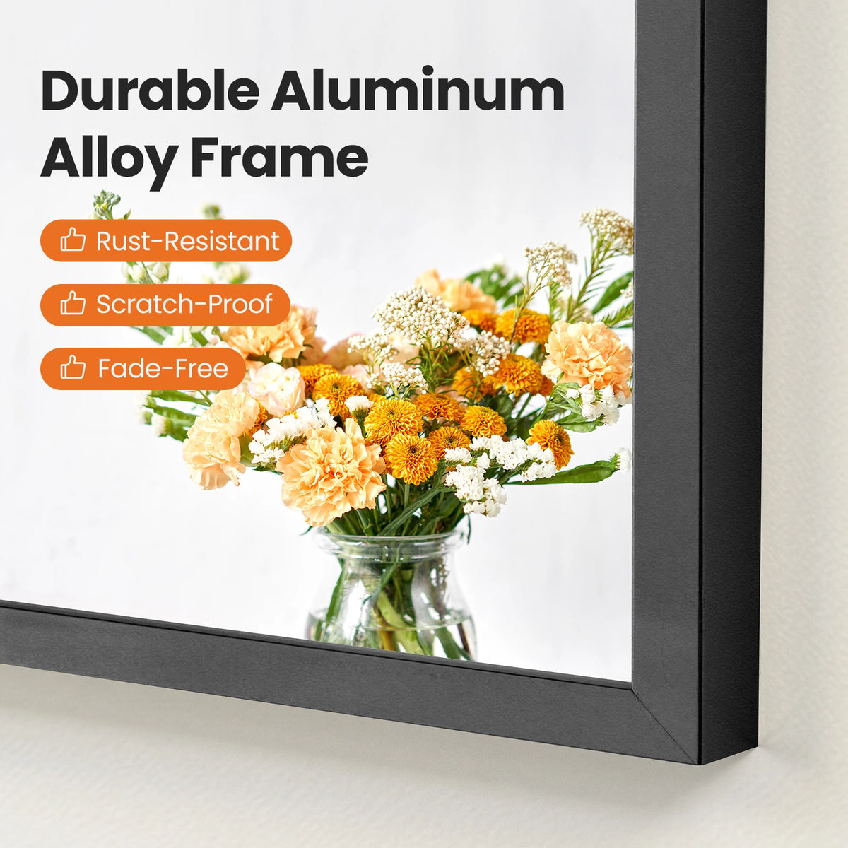 Arched Aluminum Wall Mirror