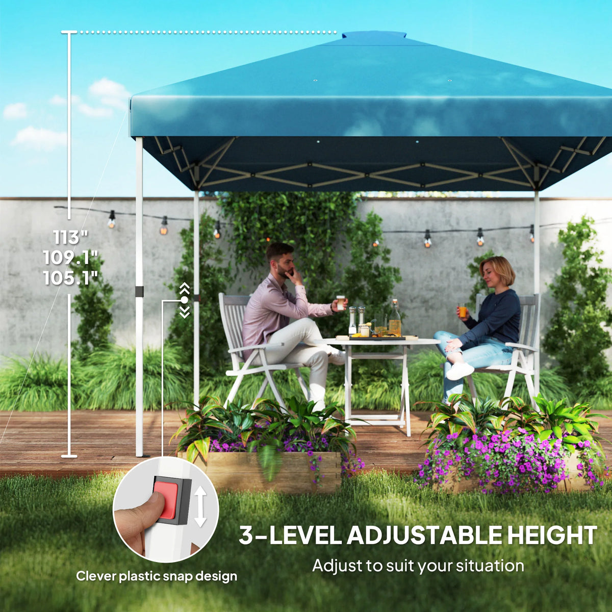 Pop-Up Canopy Tent with Sidewalls