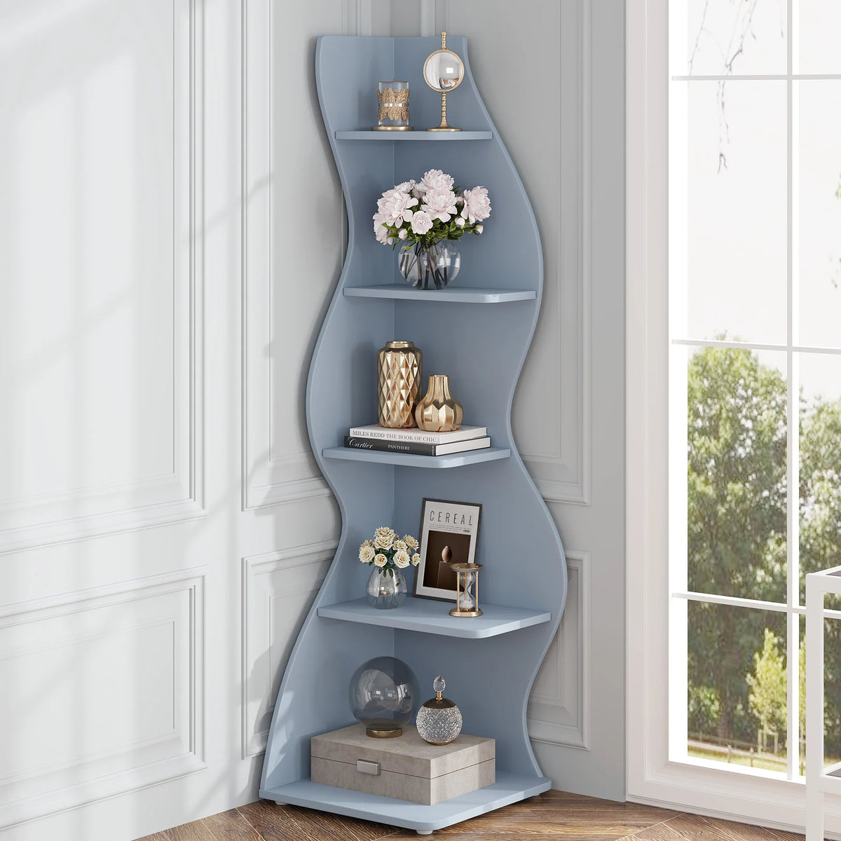 Corner Ladder Bookshelf