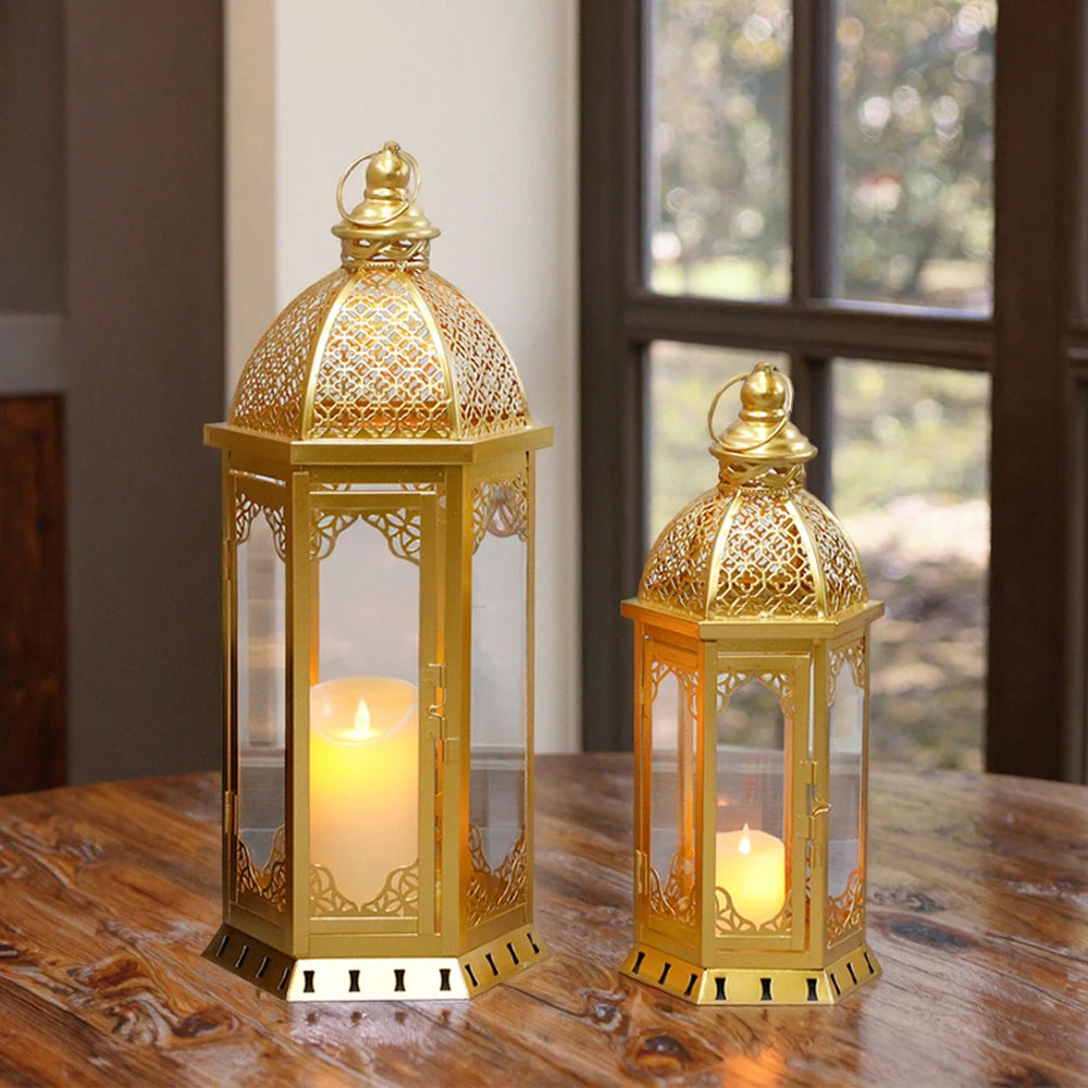 Vintage Candle Lanterns (Set of 2)