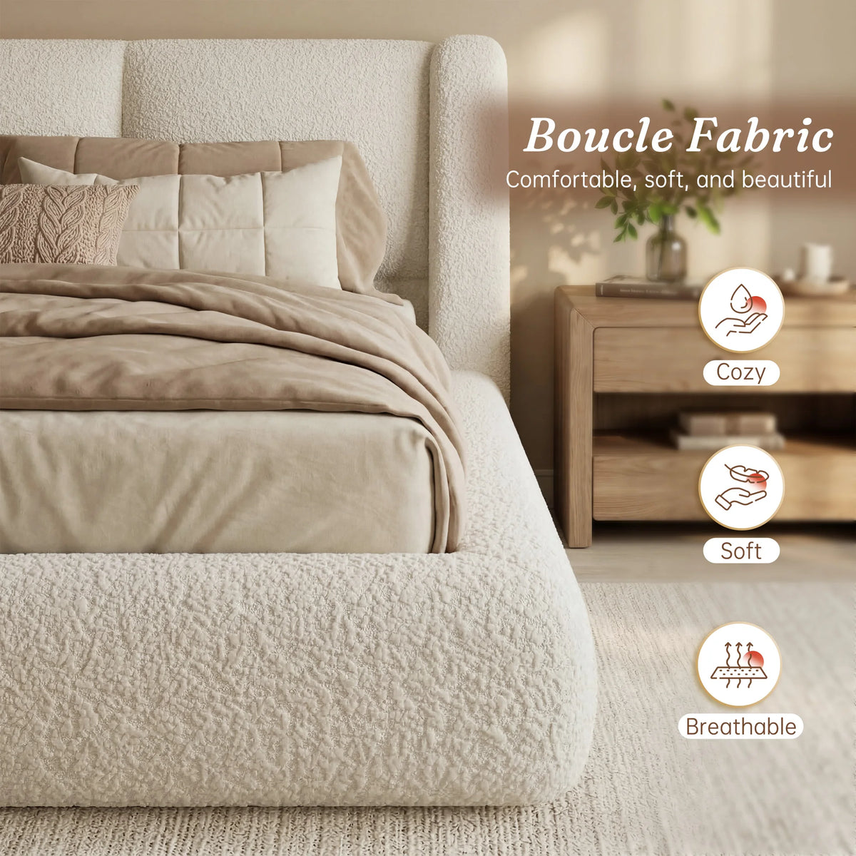 Cloud Soft Rounded Bed Frame