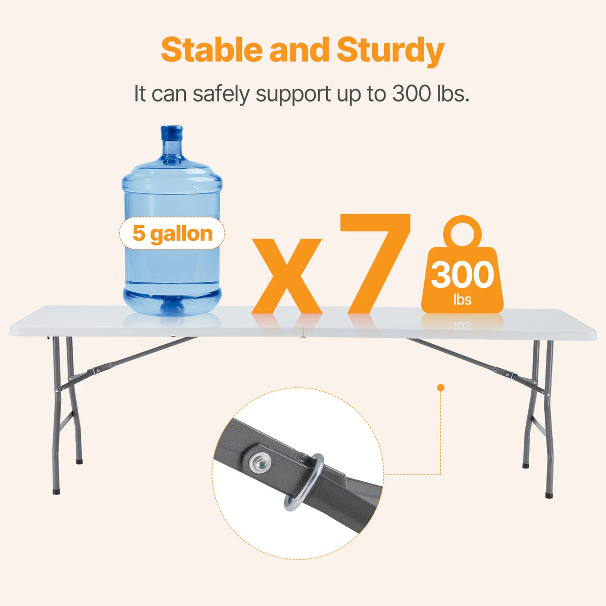 Folding Picnic Table with Handle
