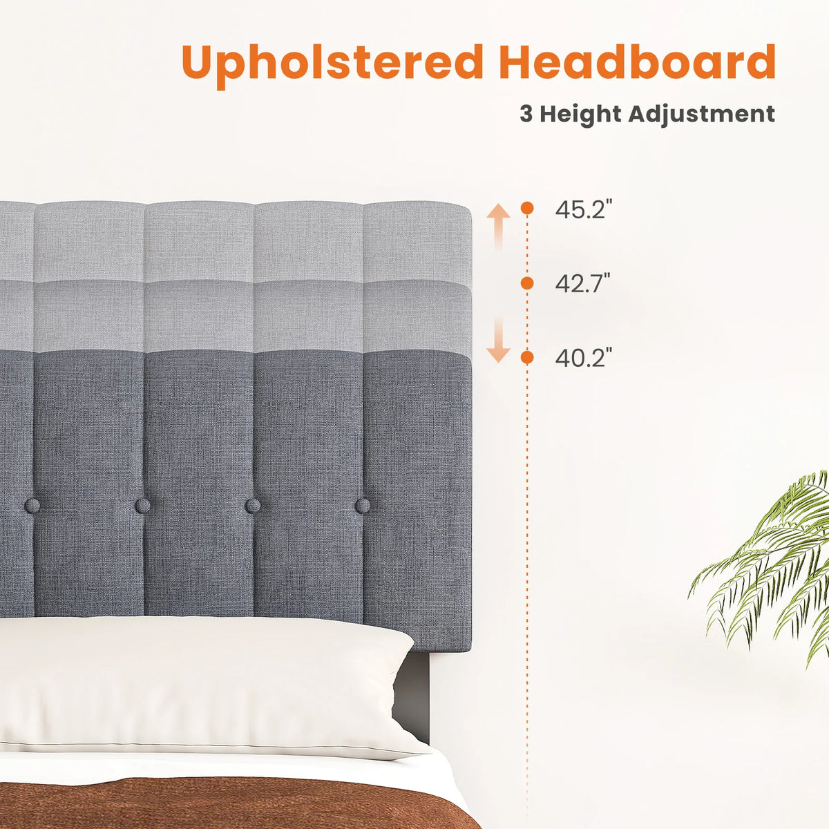 Aria Upholstered Platform Bed Frame
