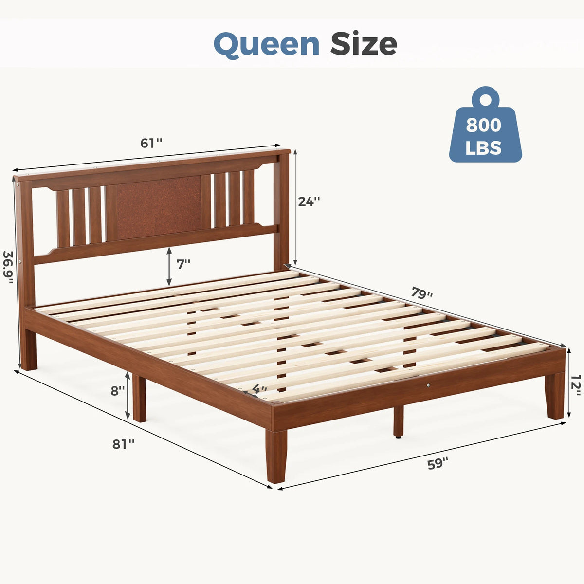 Haven Solid Wood Platform Bed
