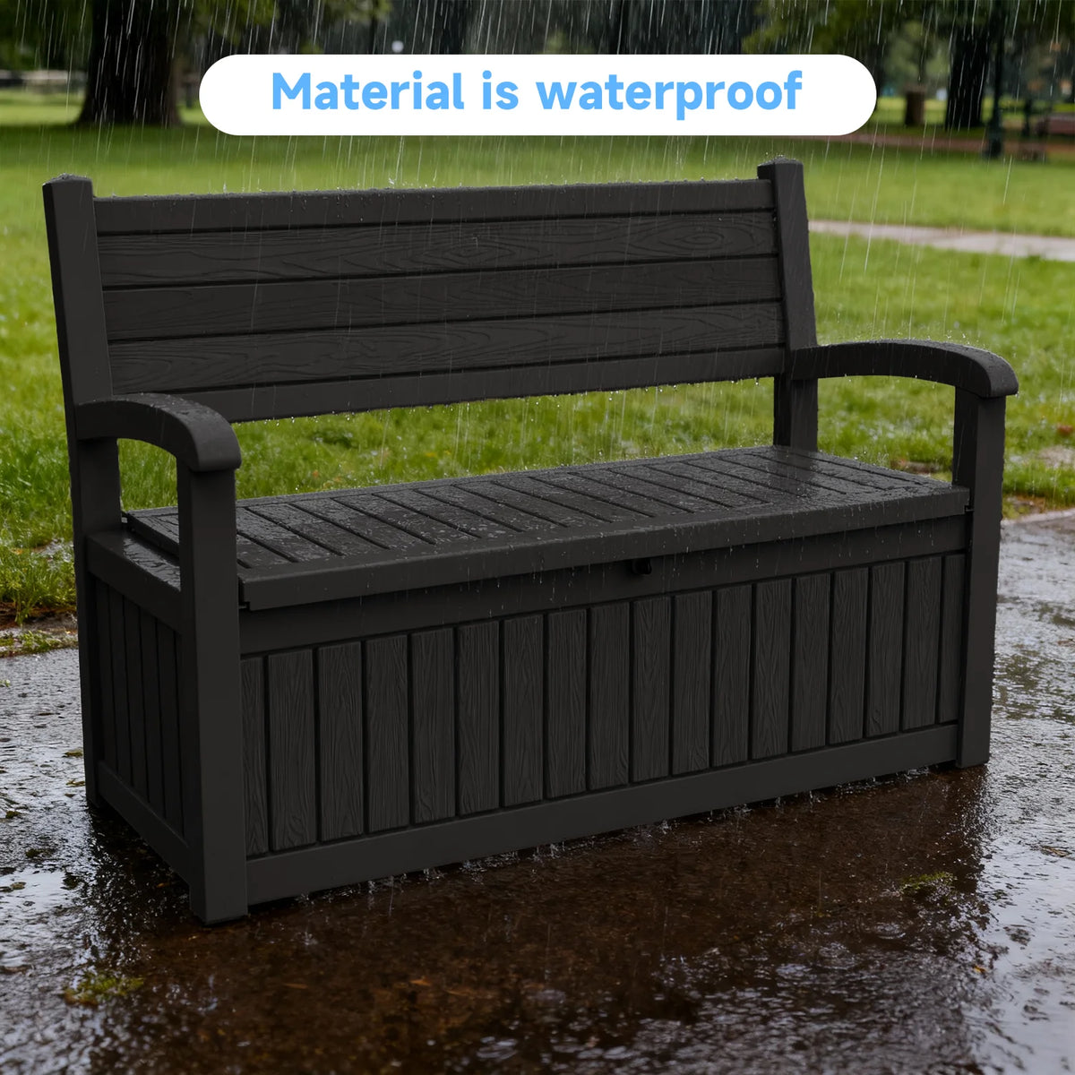 Weatherproof Patio Storage Bench