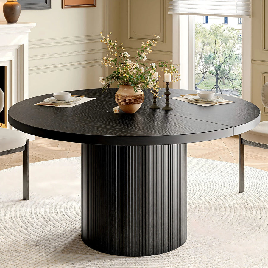 Fluted Round Dining Table