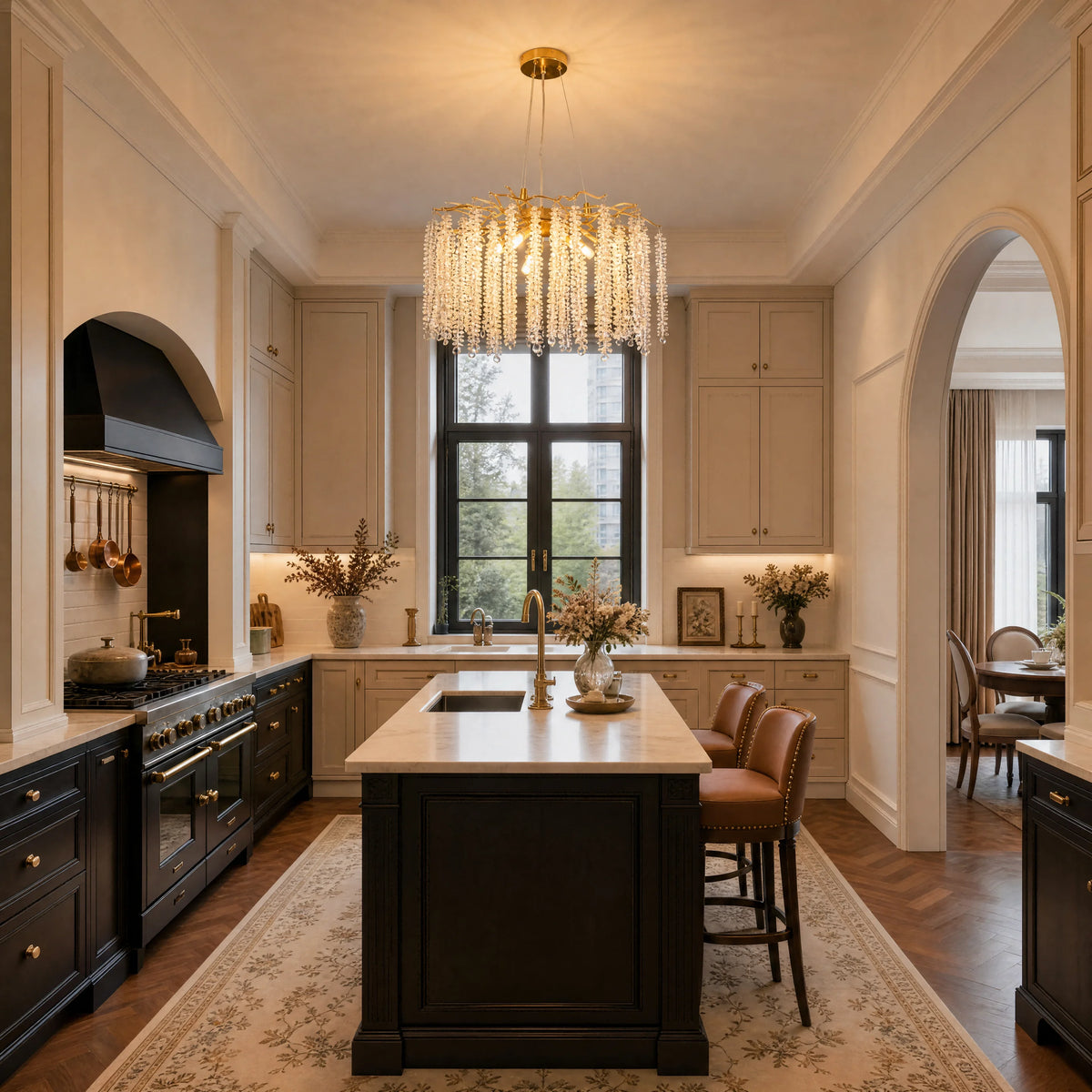 Raindrop Branch Crystal Chandelier