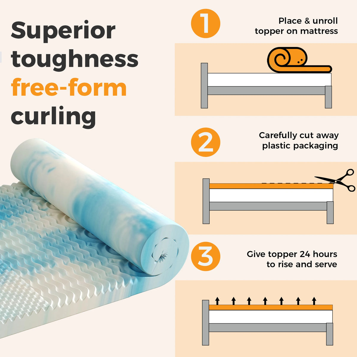 Cooling Gel Mattress Topper
