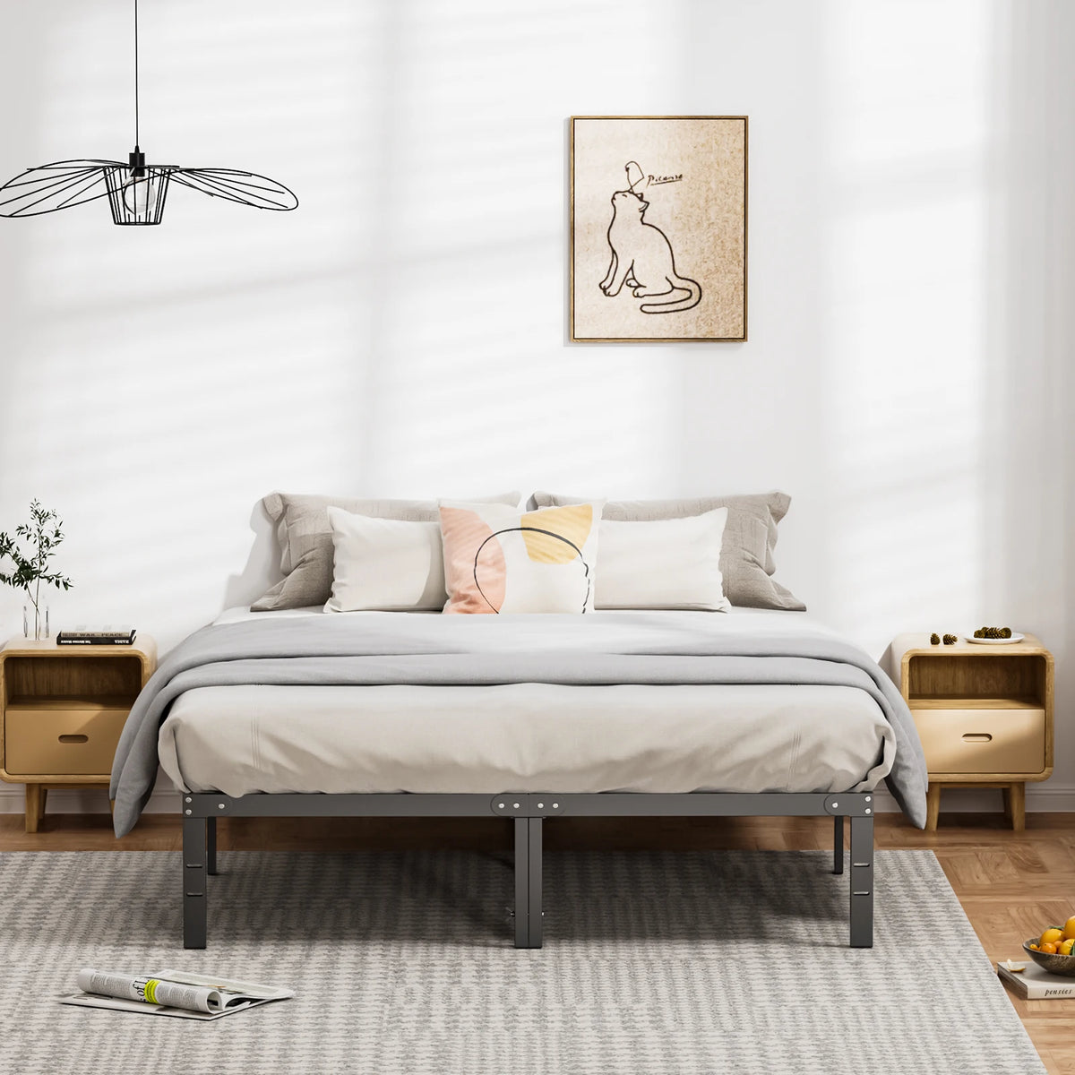 Essential Metal Platform Bed Frame