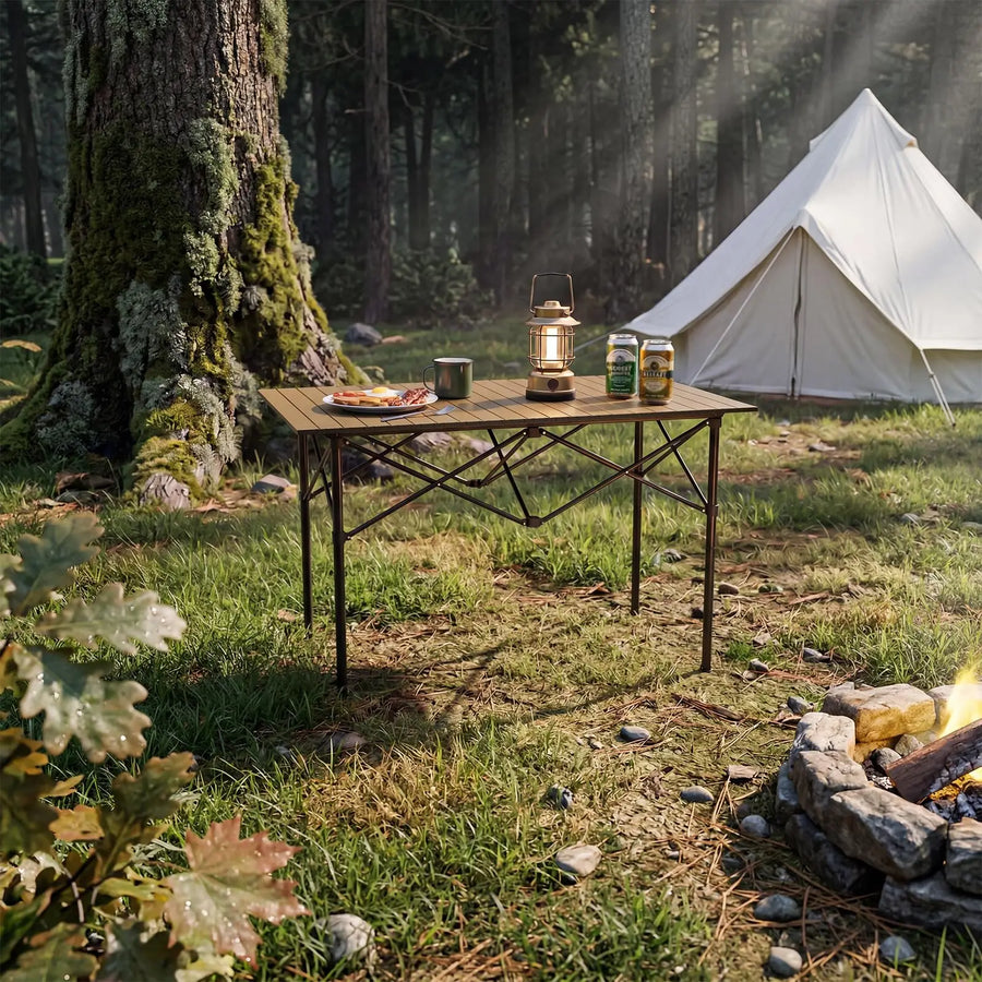 Adjustable Roll-Up Camping Table