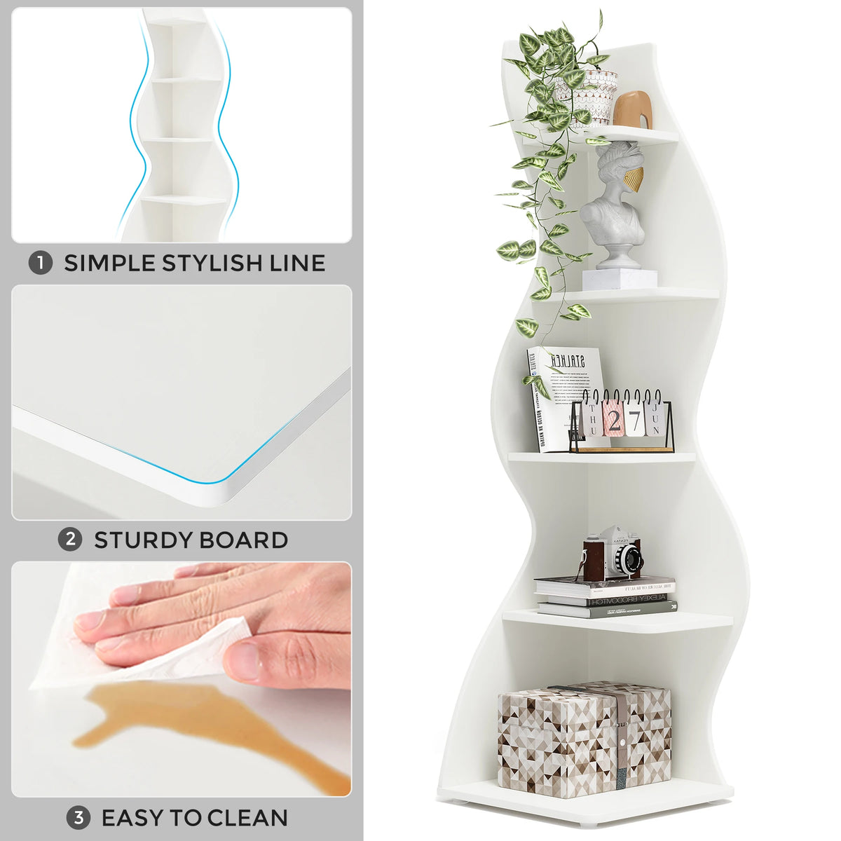 Corner Ladder Bookshelf