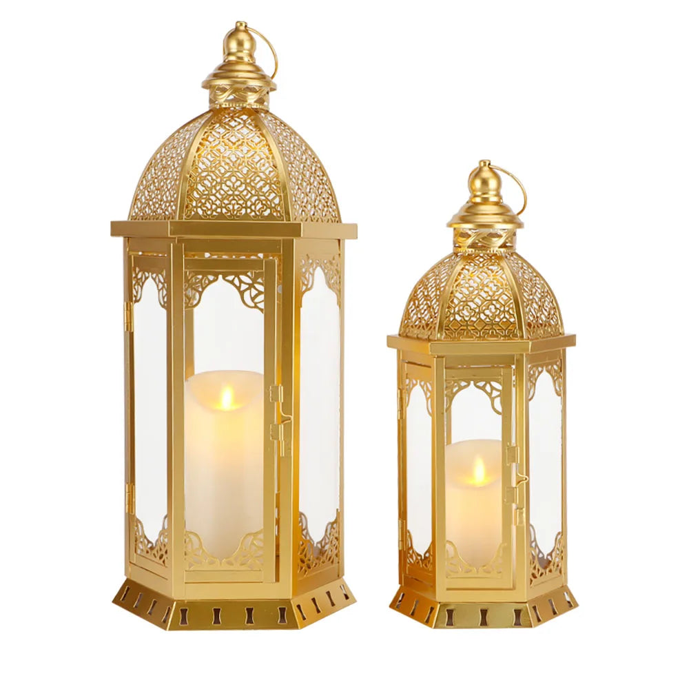 Vintage Candle Lanterns (Set of 2)