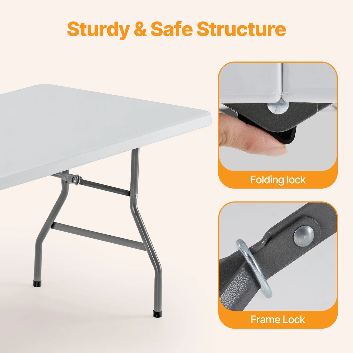 Folding Picnic Table with Handle