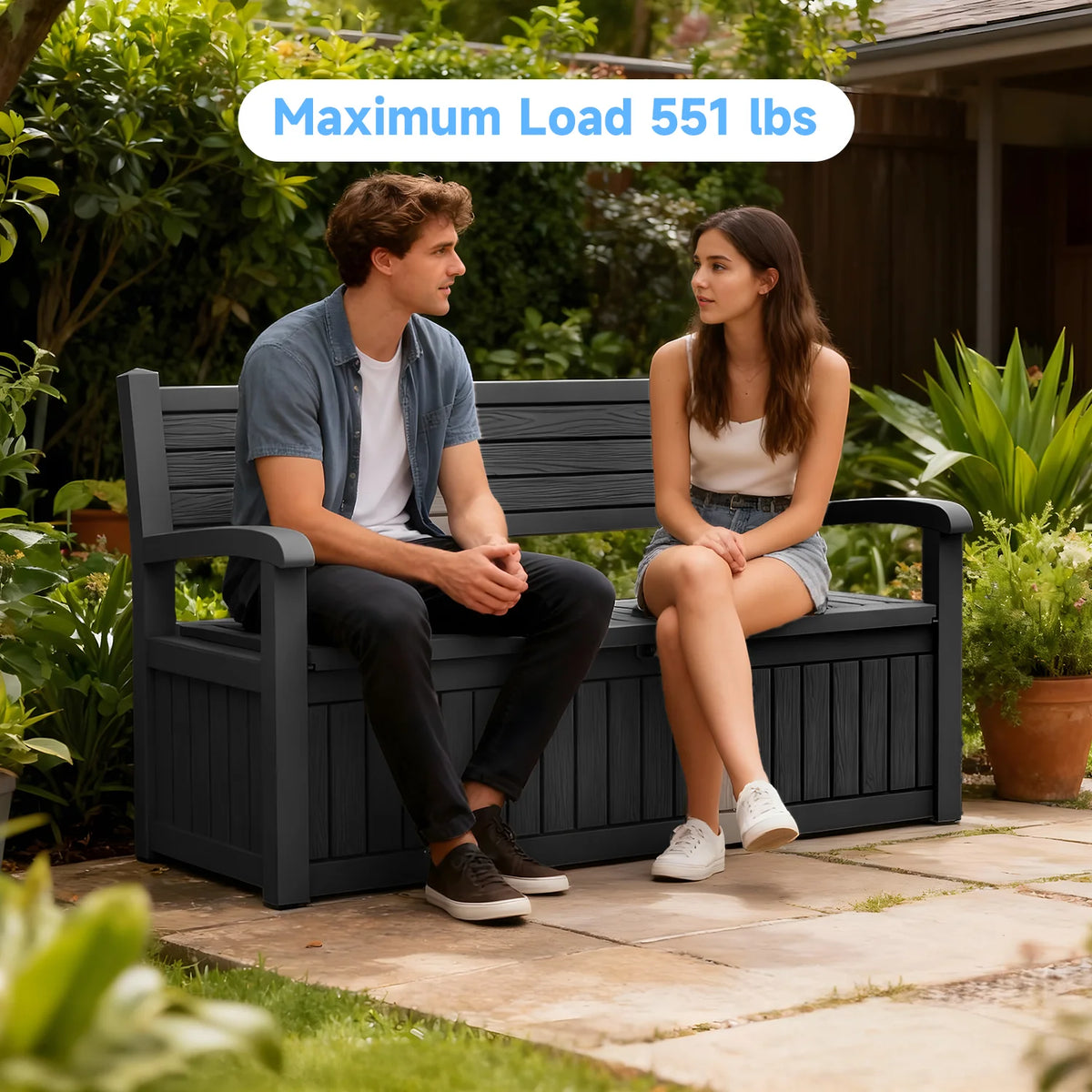 Weatherproof Patio Storage Bench
