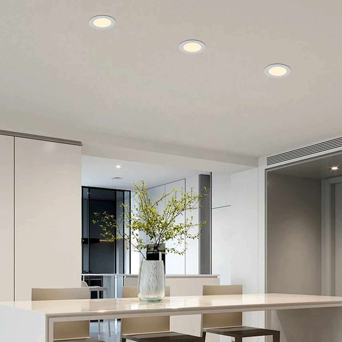 Slim LED Recessed Downlights (12-Pack)