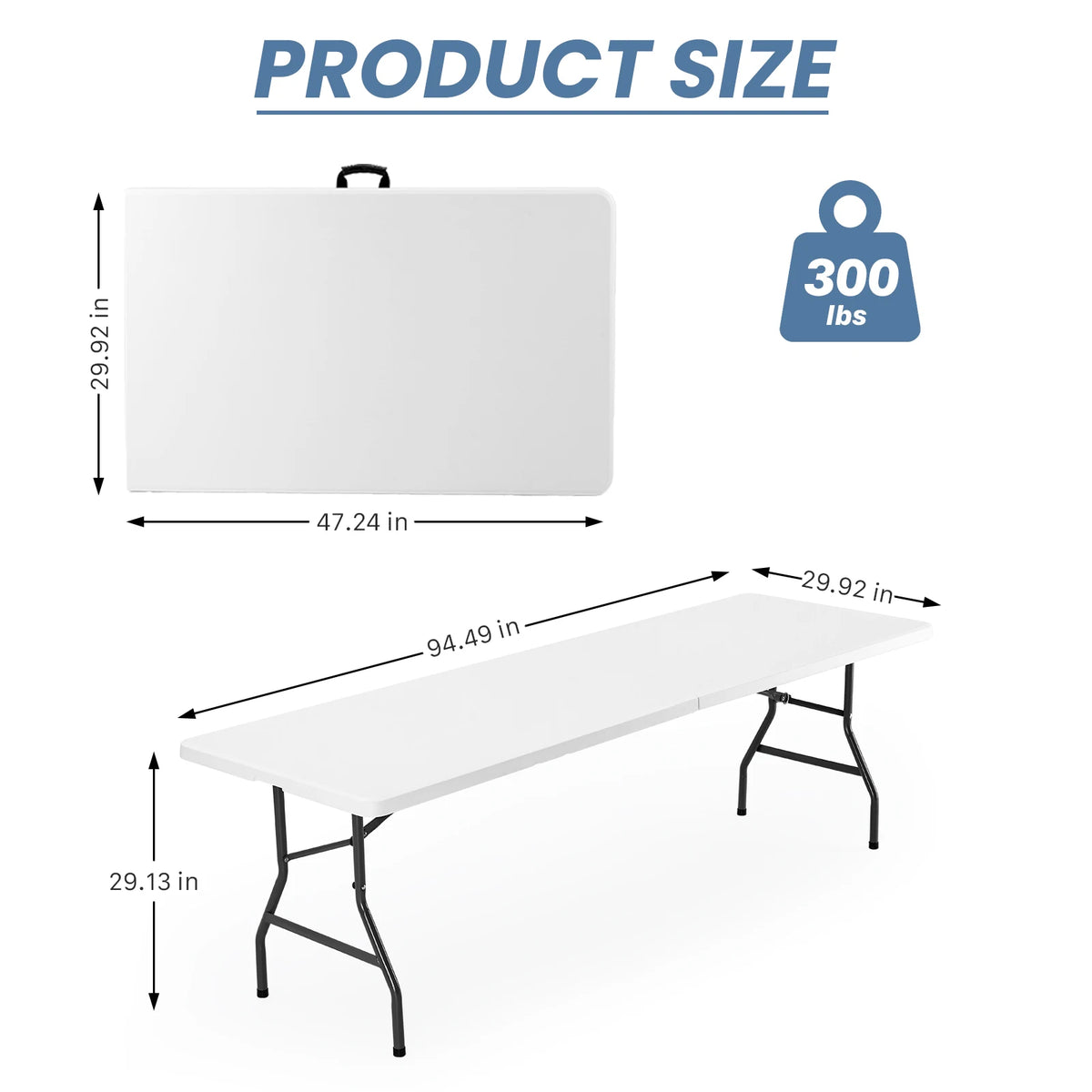 Folding Picnic Table with Handle