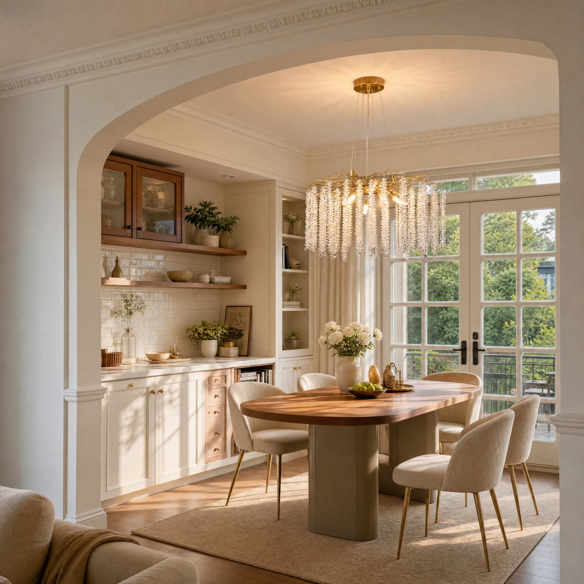 Raindrop Branch Crystal Chandelier