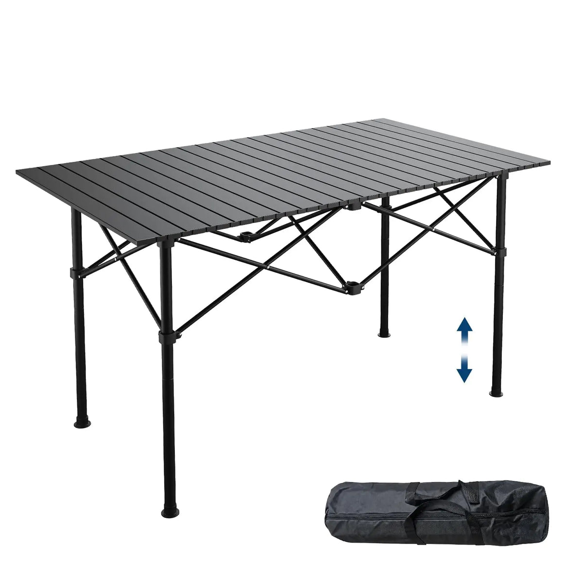 Adjustable Roll-Up Camping Table