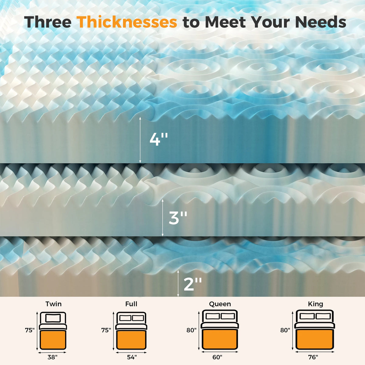 Cooling Gel Mattress Topper