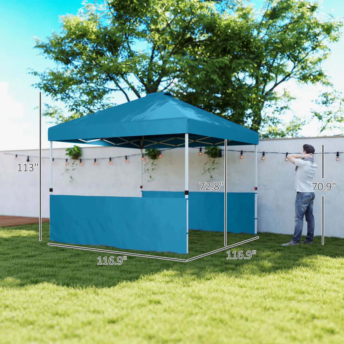 Pop-Up Canopy Tent with Sidewalls