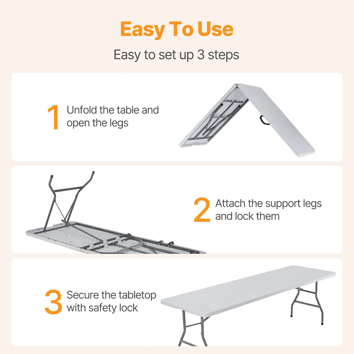 Folding Picnic Table with Handle