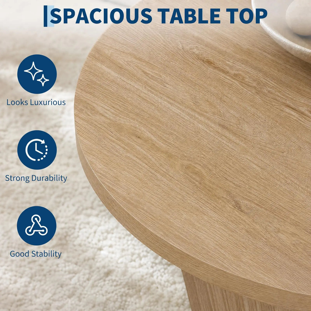 Fluted Drum Coffee Table