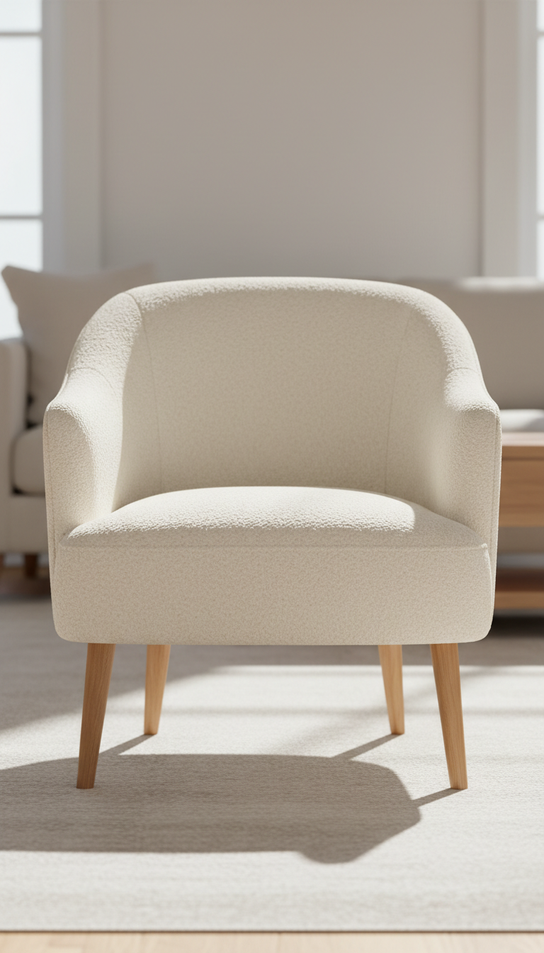 Bouclé Accent Chair