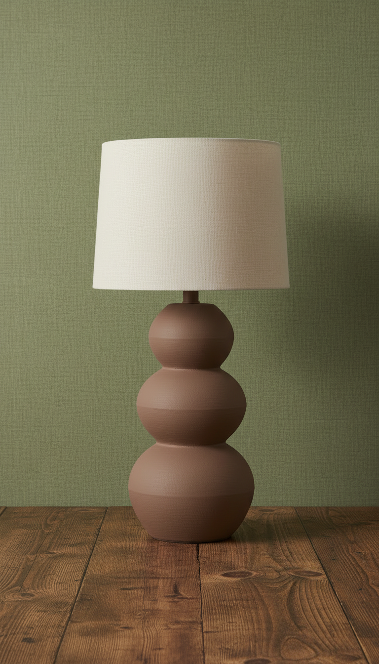 Sculptural Ceramic Vase in a calm living room
