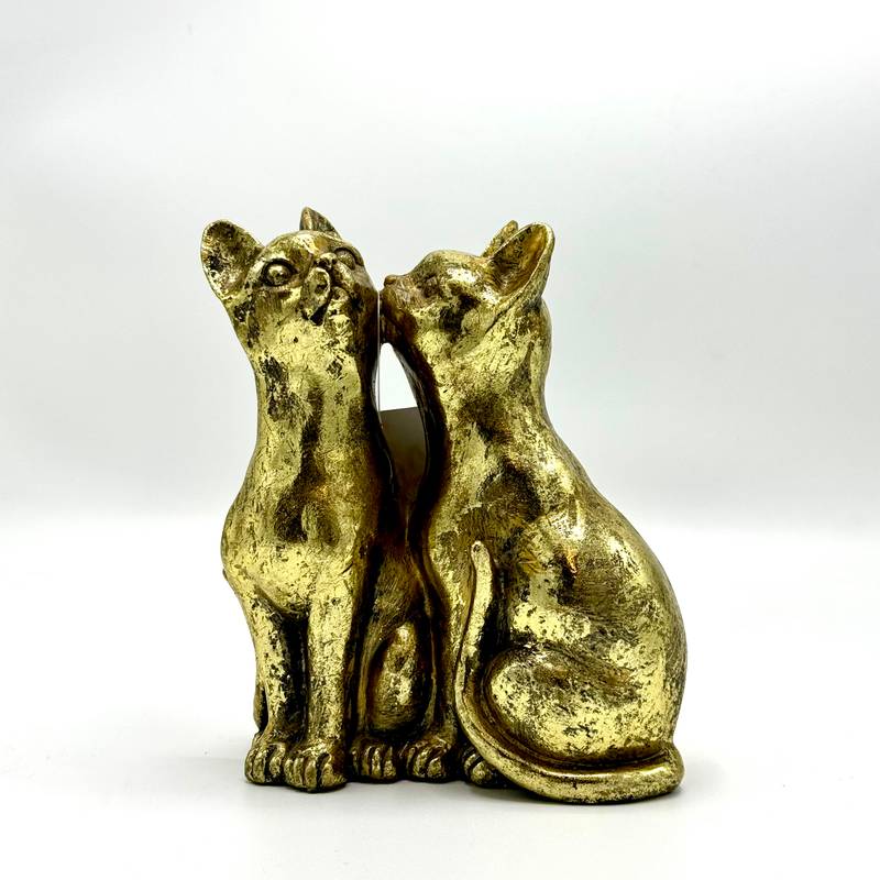 Loving  Cat Duo Sculpture