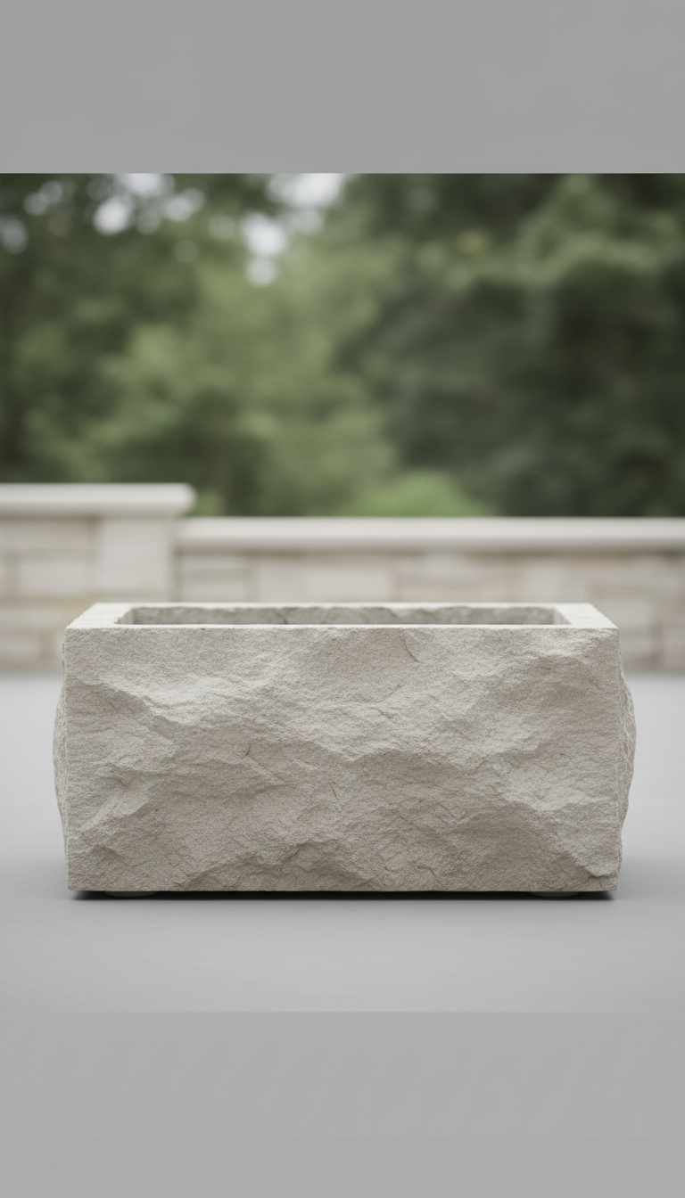 Rectangular Stone Planter