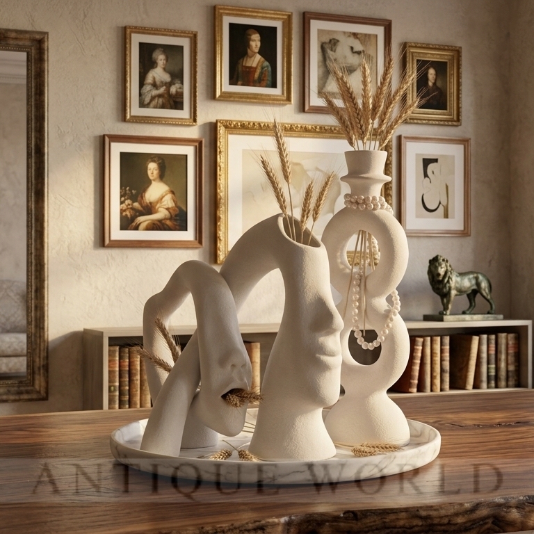 Abstract Harmony Sculptural Vase Set”3Pc