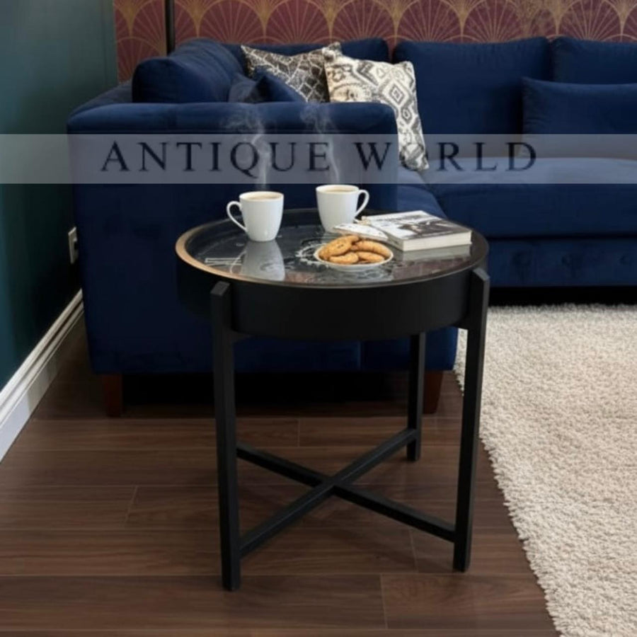 Working Gears Timepiece Coffee Table & Clock