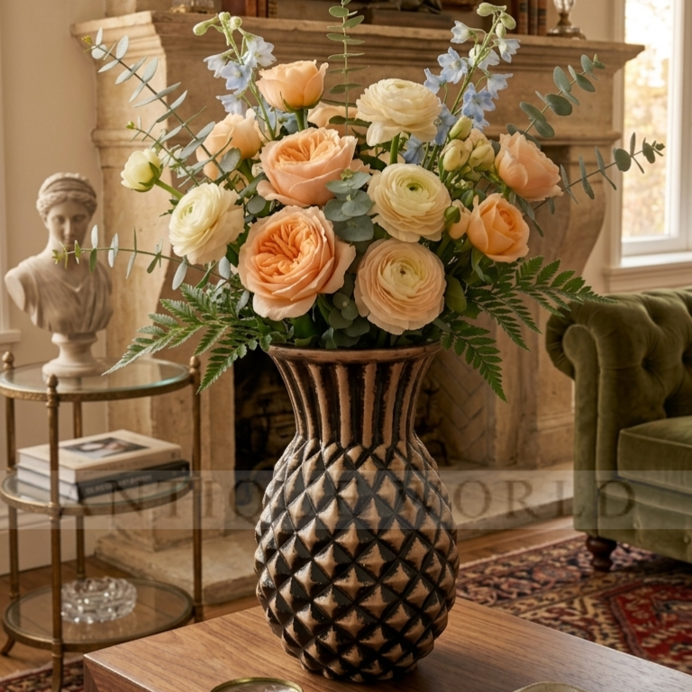 Elysian Pineapple Silhouette Vase