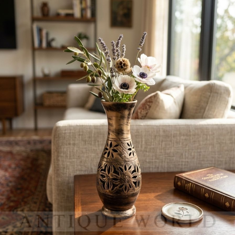 Countryside Floral Accent Vase