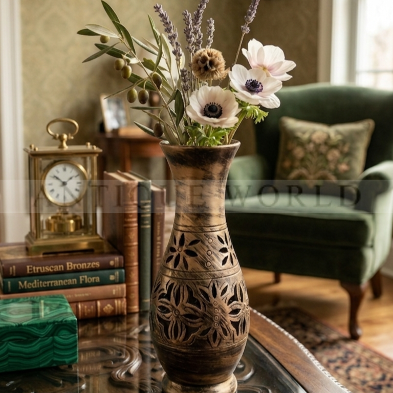 Countryside Floral Accent Vase