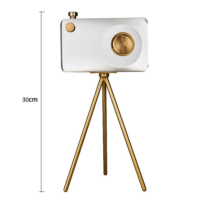 Modern Luxury Crystal Camera Sculpture