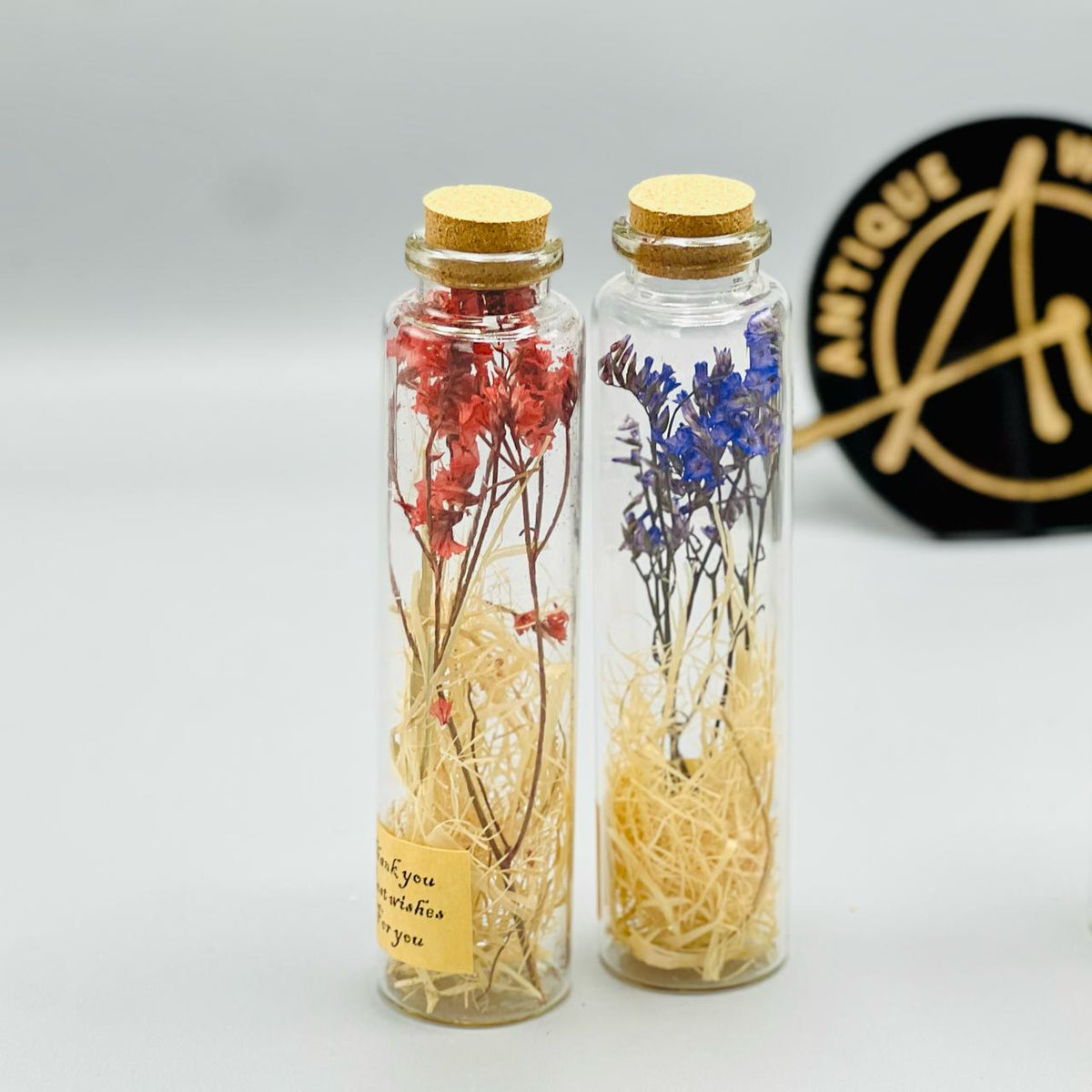 Eternal Bloom Antique Bottles ( Set of 4)