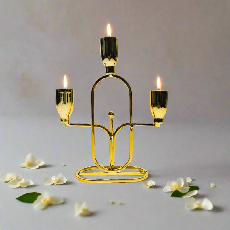 Contemporary 3-Candles Stand