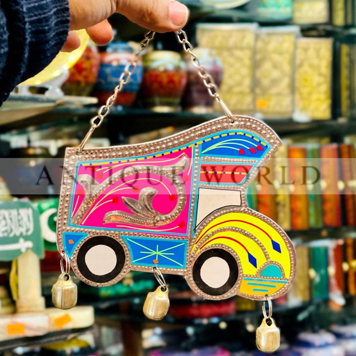 Handmade Metal  Wall Hanging Traditional Truck Art