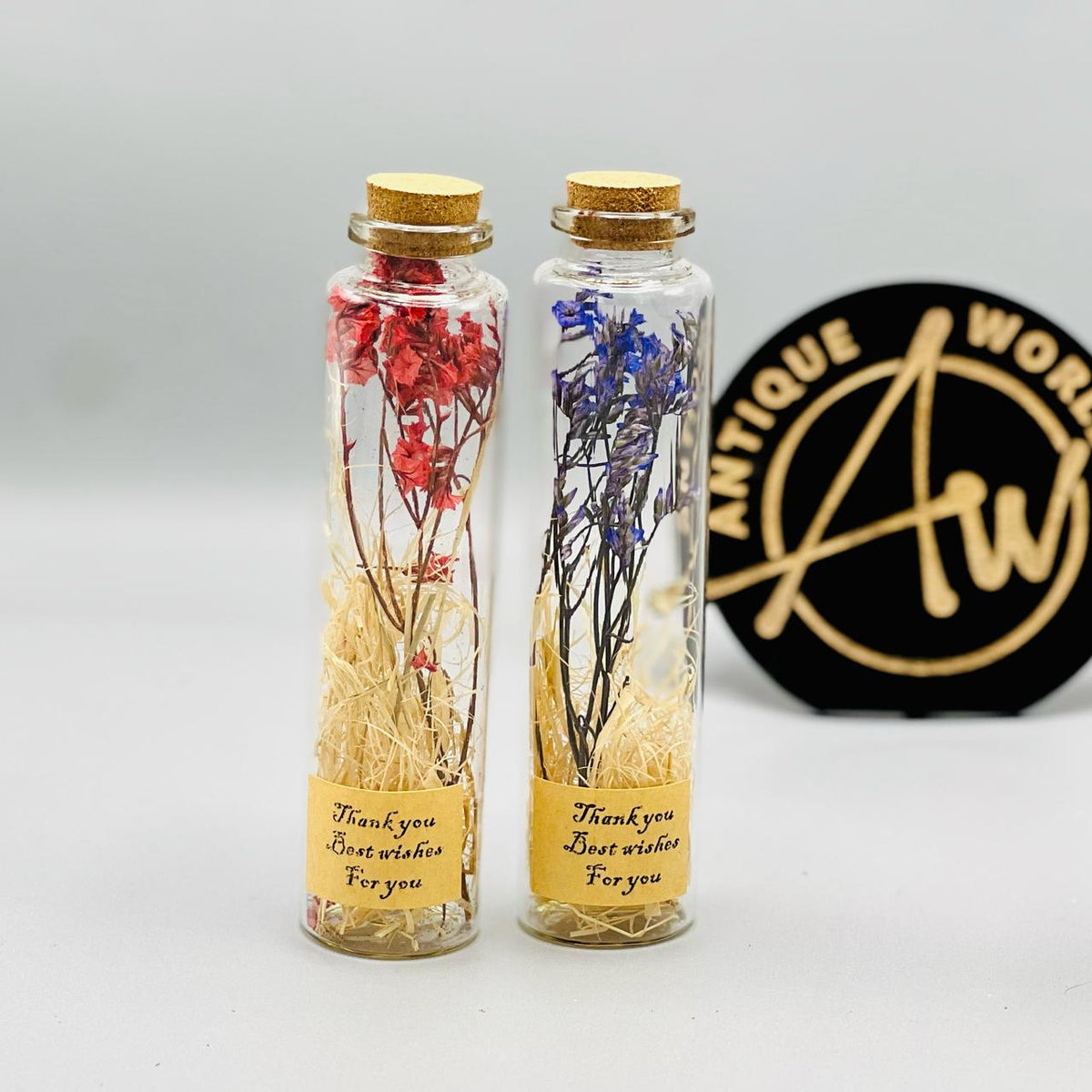 Eternal Bloom Antique Bottles ( Set of 4)