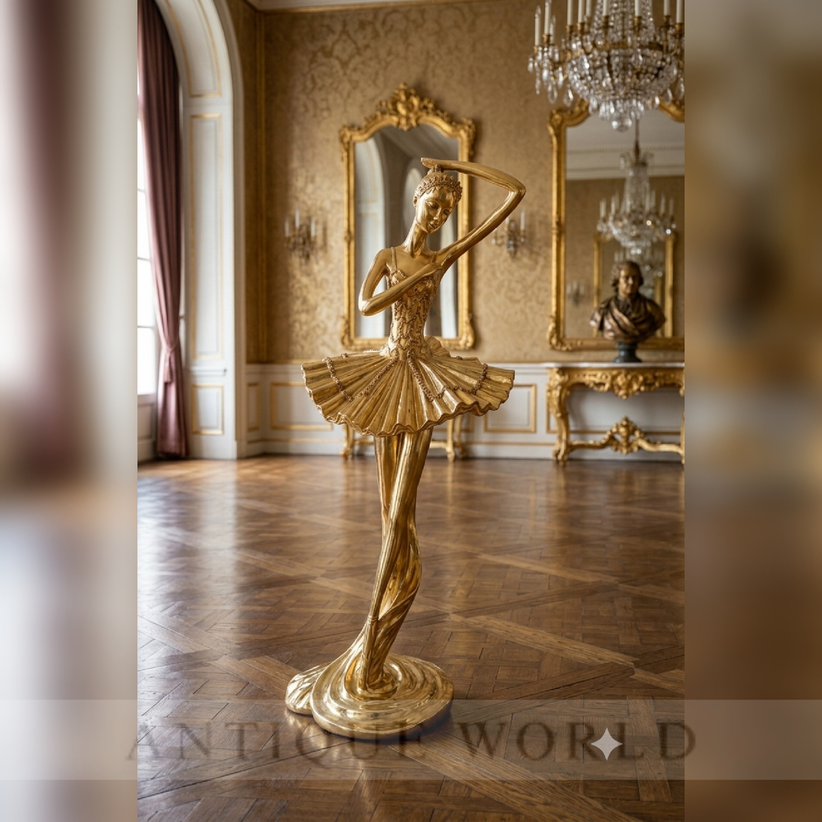 Grandeur Gilded Dancer Sculpture