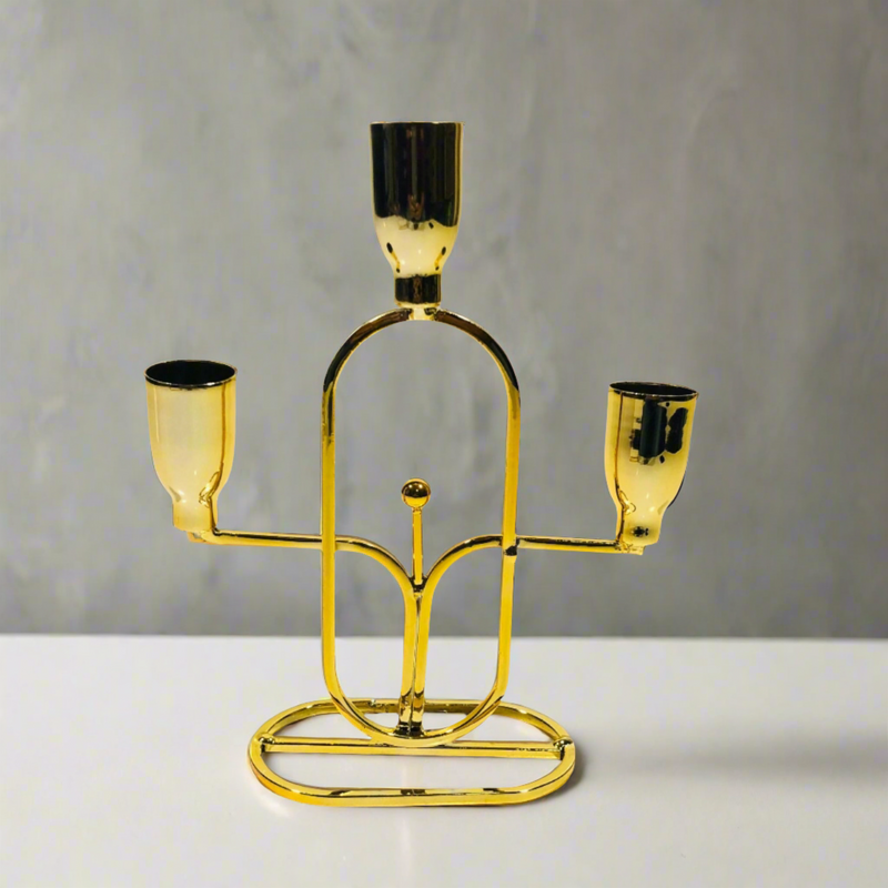 Contemporary 3-Candles Stand