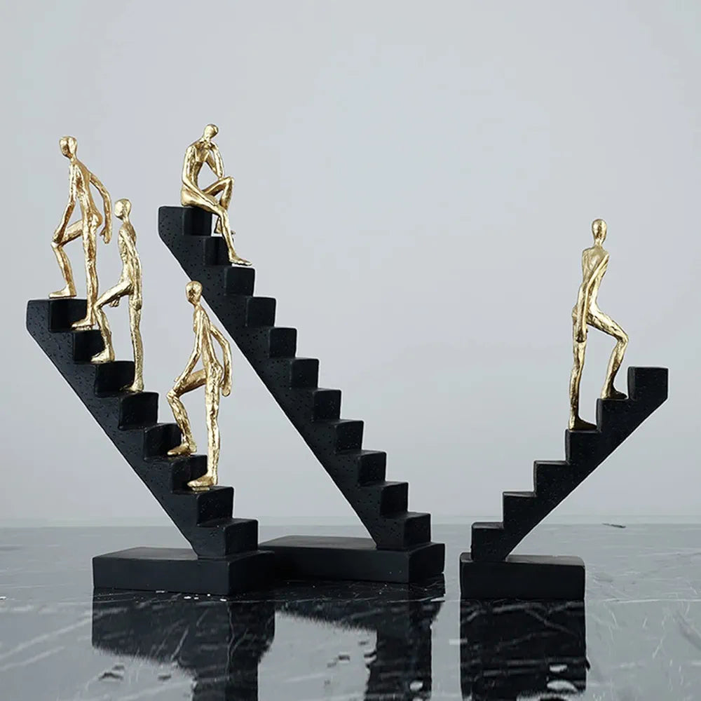Human Ladder Figure with 3 men