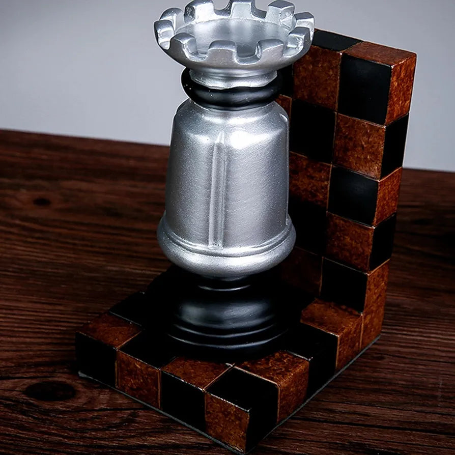 Creative Unique Chess Sculpture & Bookend