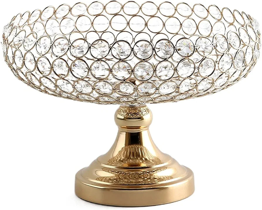 Metal Crystal Storage Bowl
