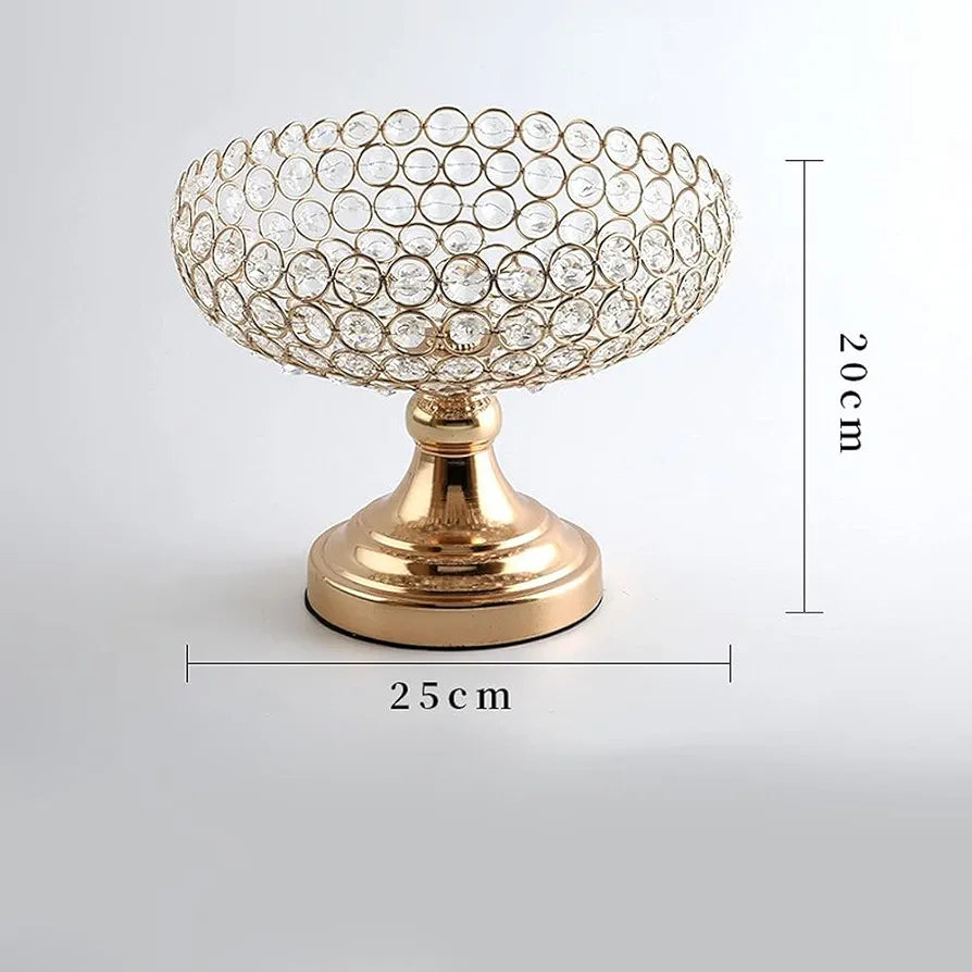 Metal Crystal Storage Bowl