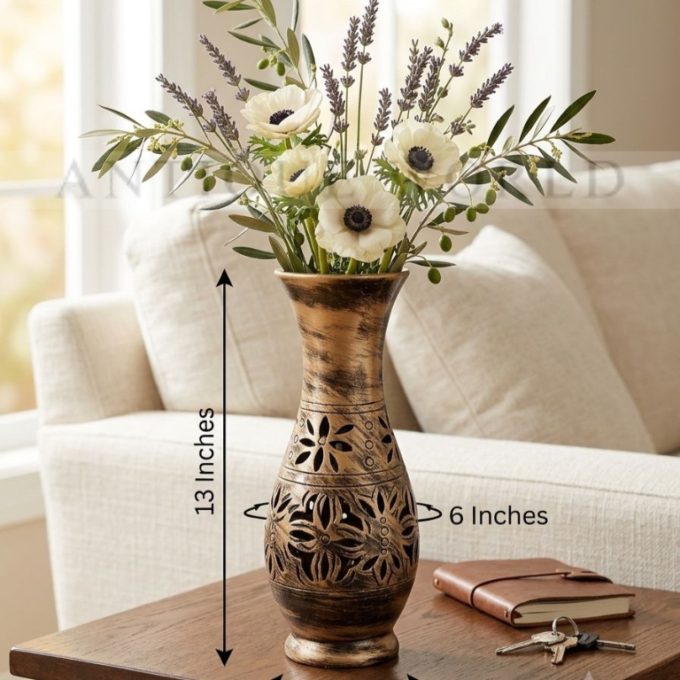 Countryside Floral Accent Vase